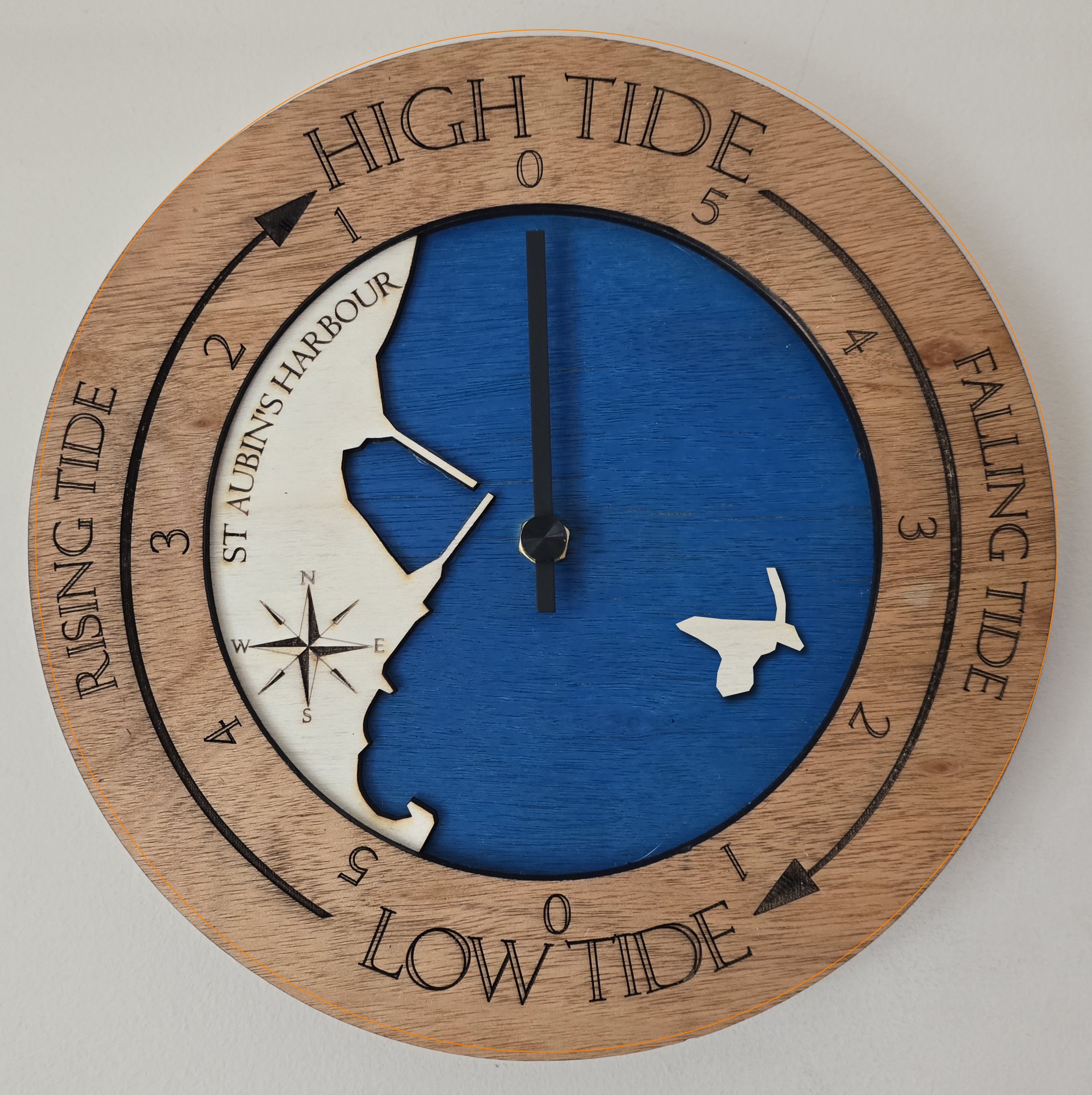 St Aubins Harbour Tide Clock